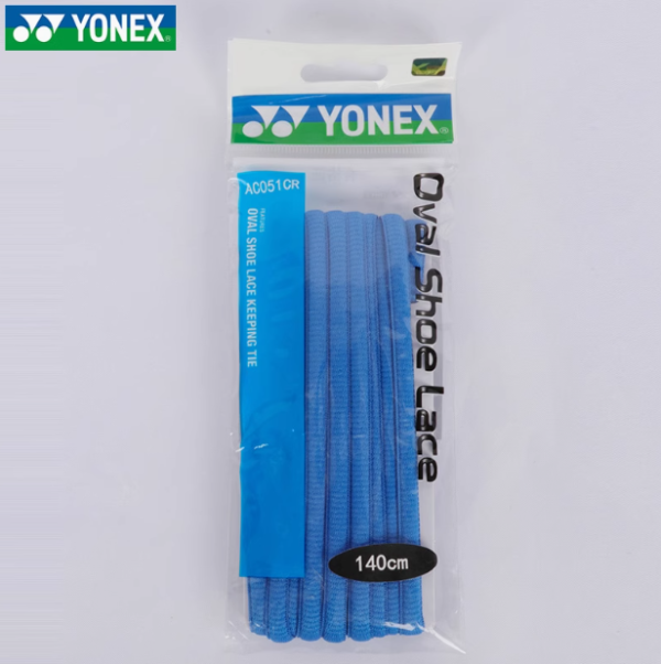 Yonex Oval Shoe laces (Blue/White)